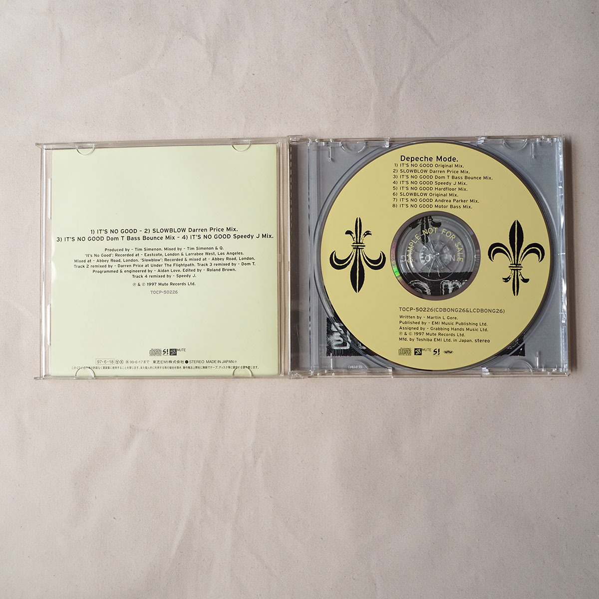 ◆ SAMPLE盤 Depeche Mode デペッシュ・モード / It's No Good 1997年 送料無料 PROMO ◆の画像2