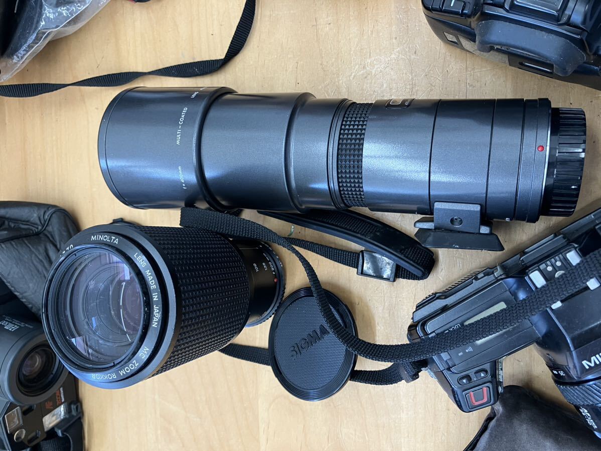 【c458】カメラ 双眼鏡おまとめ Nikon ミノルタ ヤシカ OLYMPUS Konica Canon フィルムカメラ レンズ 一眼レフ_画像6