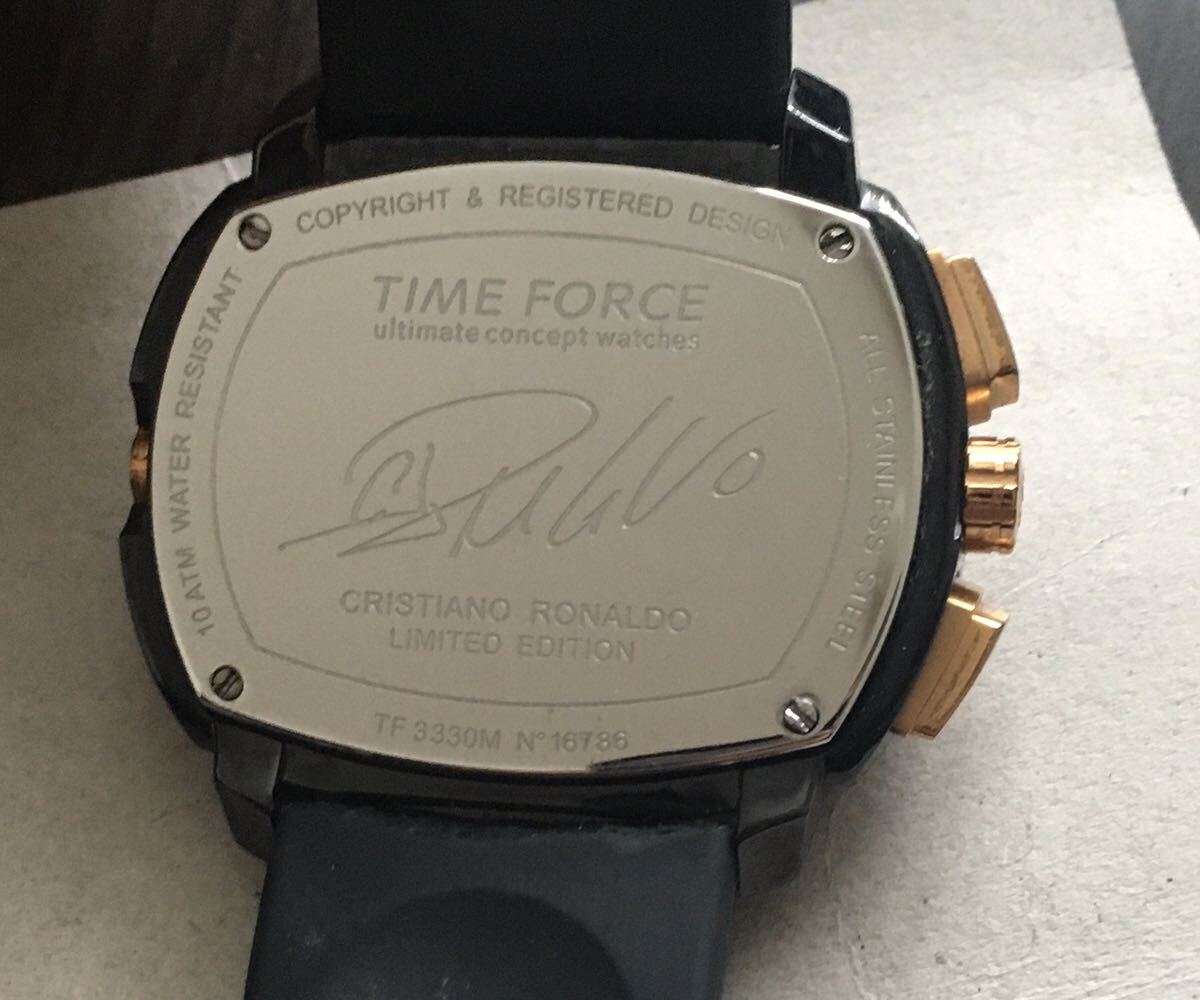 【レア】TIME FORCE 腕時計 クリスティアーノ・ロナウド限定モデル Time Force Watch Cristiano Ronaldo レアル・マドリード　アルナスル_画像3