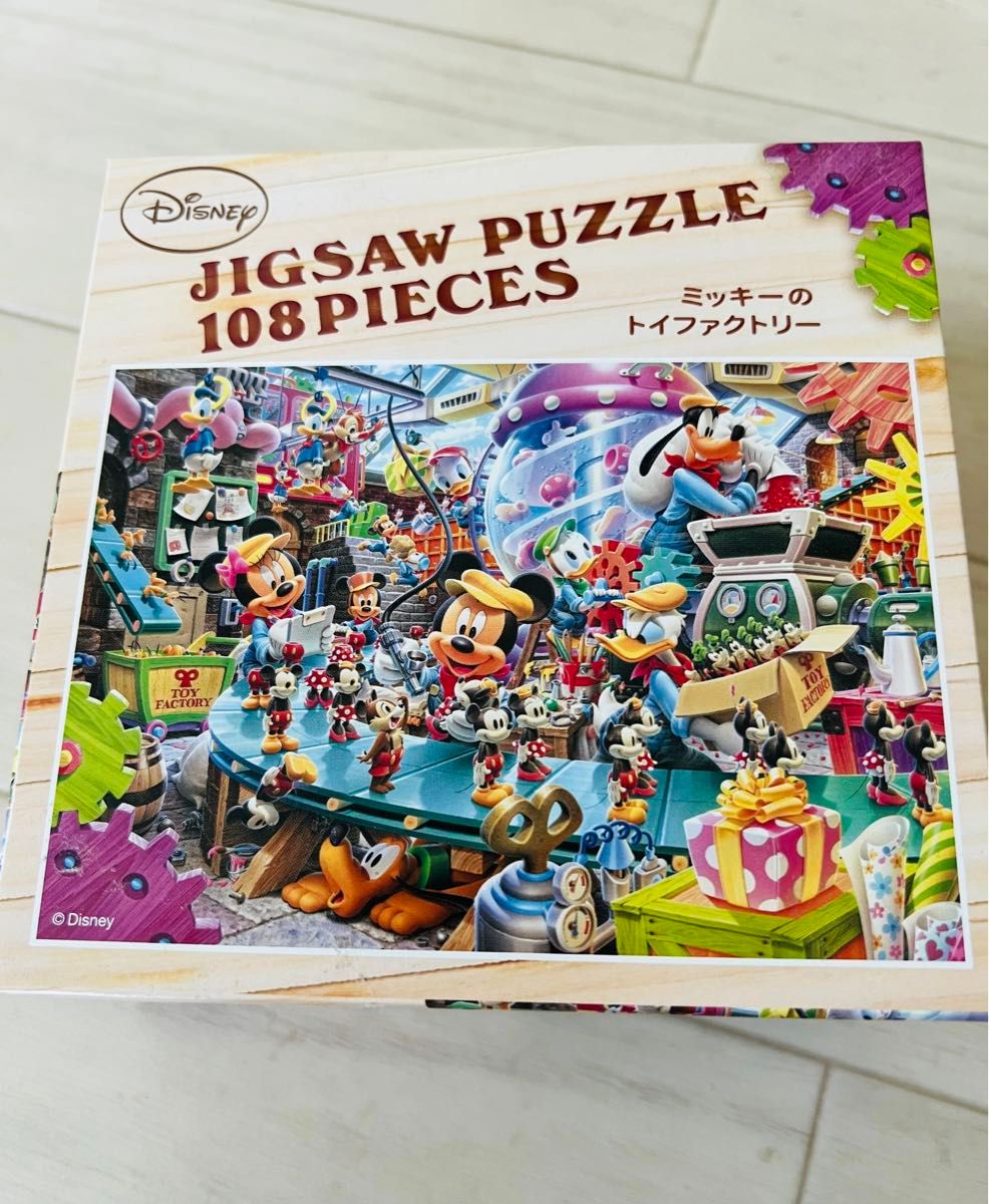 ディズニー　ジグソーパズル Disney 108ピース　テンヨー　ミッキーのトイファクトリー