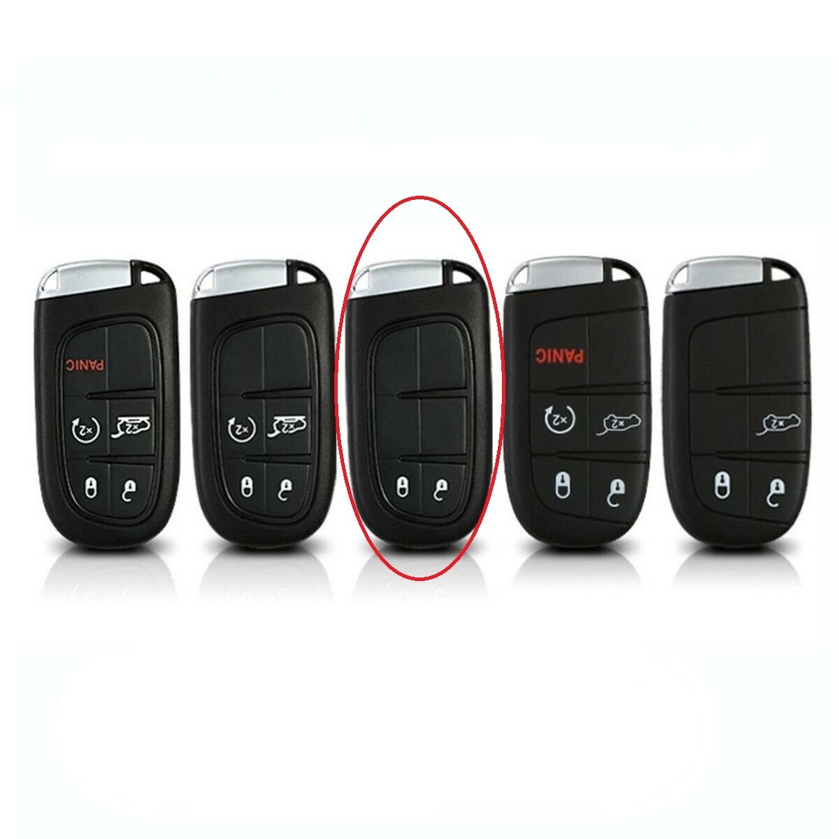 immediate payment possibility Jeep Cherokee / Grand Cherokee / renegade leather / leather keyless smart key case 2 button red stitch free shipping 
