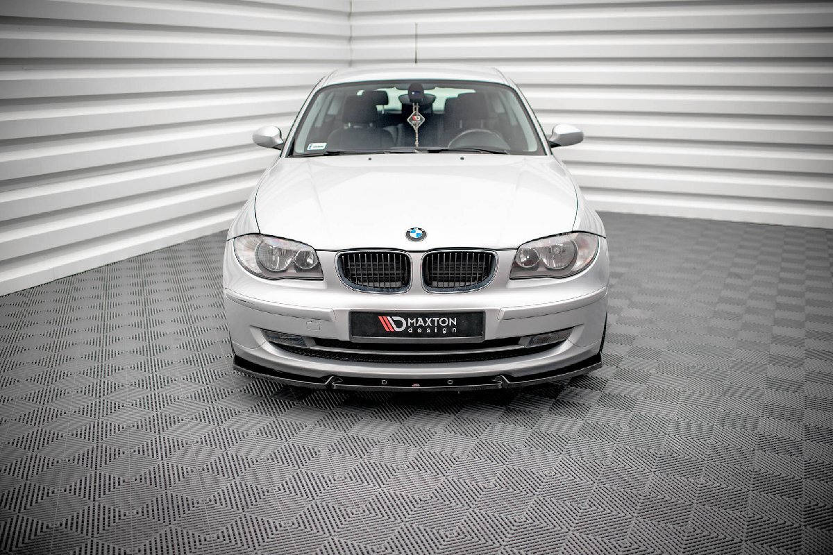 BMW 1シリーズ E87 ハッチバック 後期用 '07～'11 社外品 ABS製 フロントリップ スポイラー/スプリッター グロスブラック/艶黒 未使用 V.3_画像2