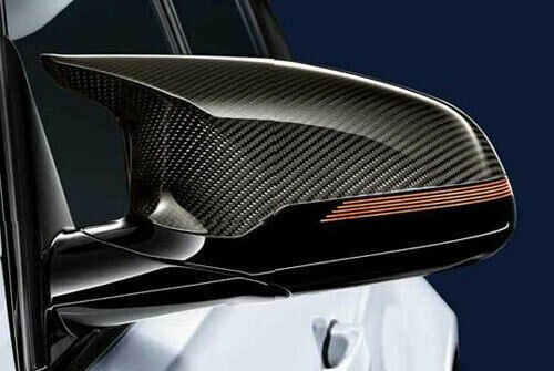 BMW M2 コンペティション F87 2016年1月～ 純正部品 カーボンミラーハウジング カバー トリム リアルカーボン 右ハンドル車用 左右セット_画像1