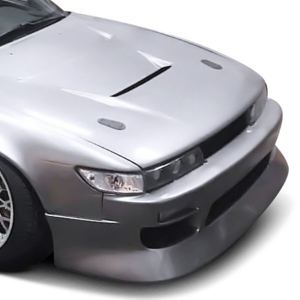 日産/ニッサン シルビア S13型 '88～'93 社外品 ウレタン製 フロントバンパー + リアバンパー + サイドスカート 4点セット 未使用品 未塗装_フロントバンパー