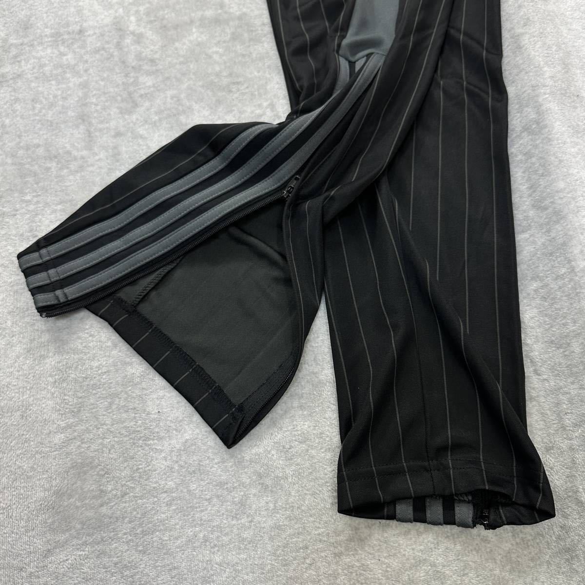 [ cheap postage ] new goods unused adidas XL size Adidas jersey stripe black black Great rack pants bottoms Jim regular goods 