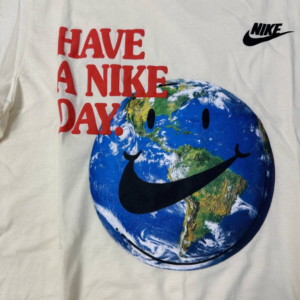 【格安送料】新品未使用 Lサイズ NIKE Tシャツ ナイキ HAVE A NIKE DAY 人気ロゴ カットソー スマイリースウッシュ コットン100% 正規品_画像3