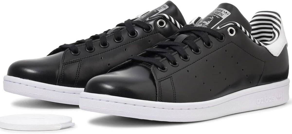 新品未使用 adidas Originals 28.0cm アディダス オリジナルス STAN SMITH スタンスミス スニーカー シューズ ブラック 黒 正規品 箱有り_画像5