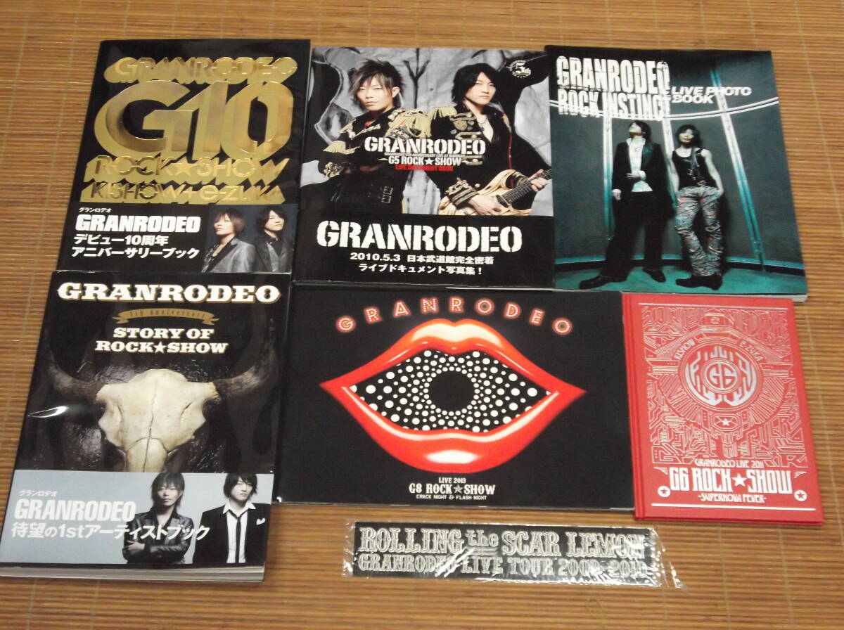 GRANRODEO 1stアーティストブック STORY OF ROCK★SHOW + LIVE PHOTO BOOK ROCK INSTING + ROLLING the SCAR LEMON ライブツアーステッカー_画像1