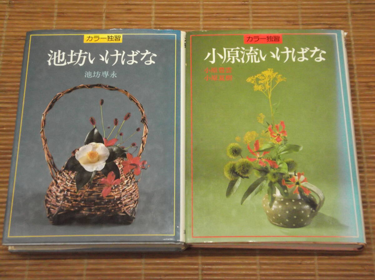 カラー独習 池坊いけばな 池坊専永 + カラー独習 小原流いけばな 小原豊雲 小原夏樹　主婦の友社 _画像1