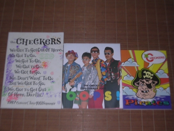  The Checkers Tour pamphlet 3 pcs. set Pirates&OOPS!&GO