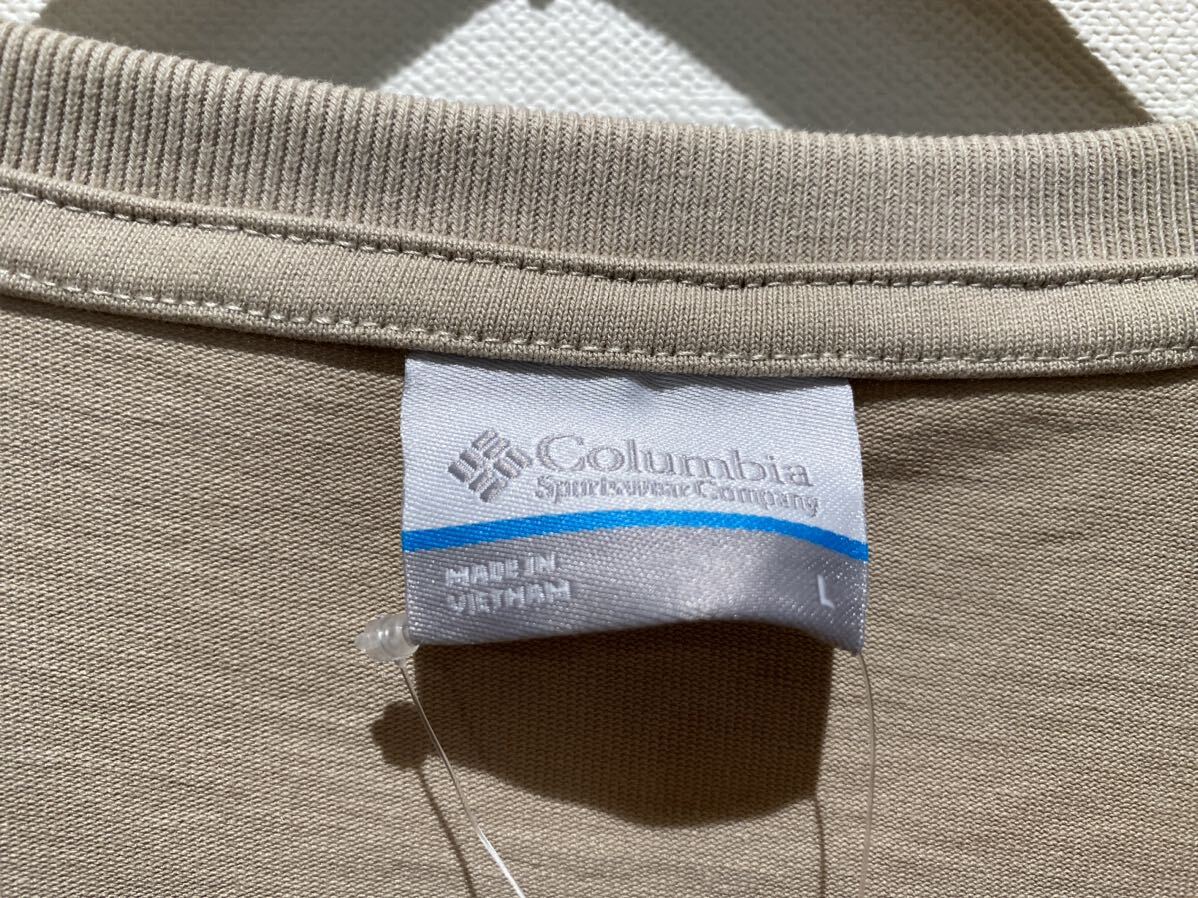 ★ 24SS Columbia コロンビア メンズ Tシャツ ミラーズクレストグラフィックショートスリーブティー sizeL ベージュ 新品未使用タグ付_画像5