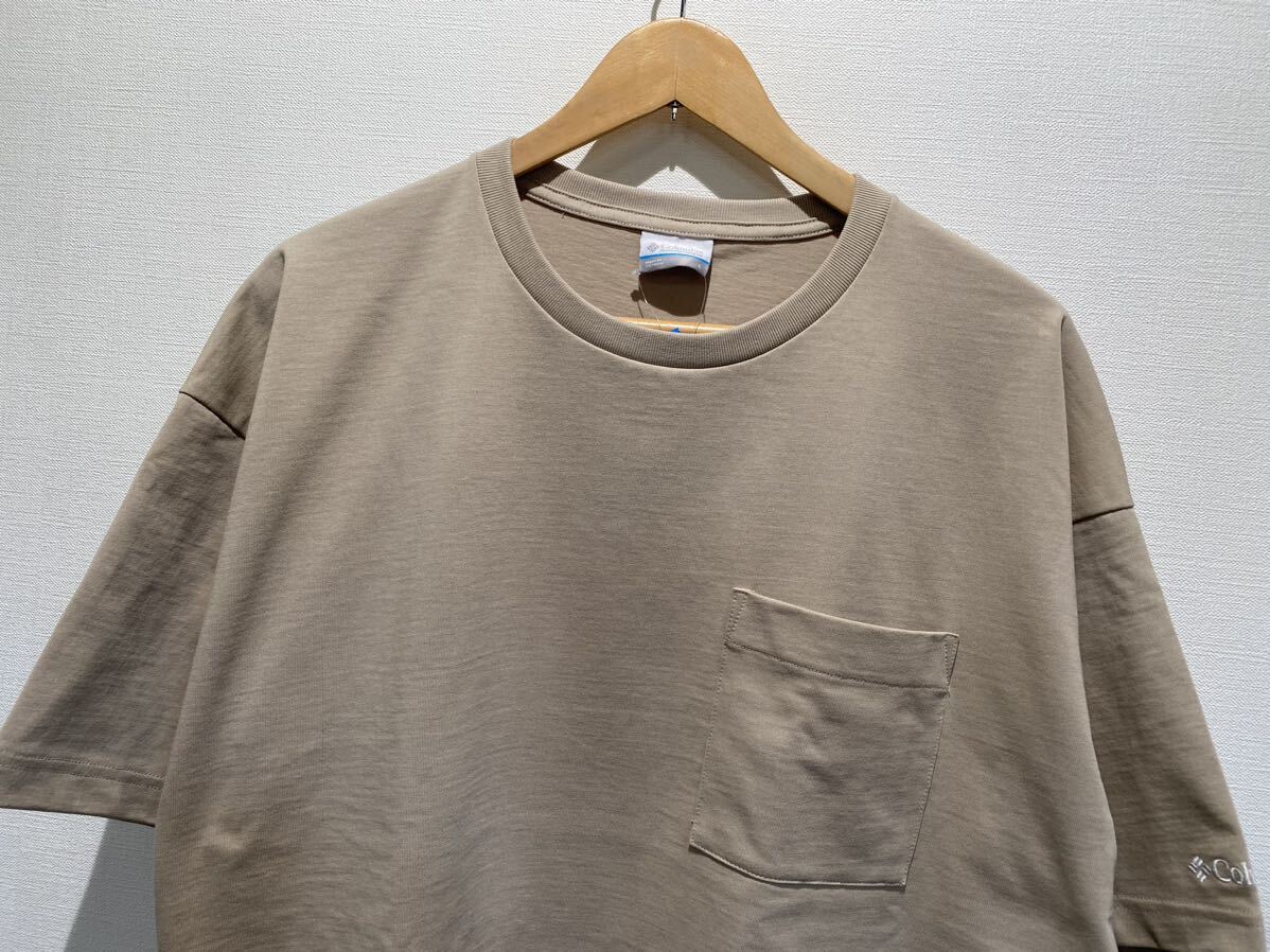 ★ 24SS Columbia コロンビア メンズ Tシャツ ミラーズクレストグラフィックショートスリーブティー sizeL ベージュ 新品未使用タグ付_画像3