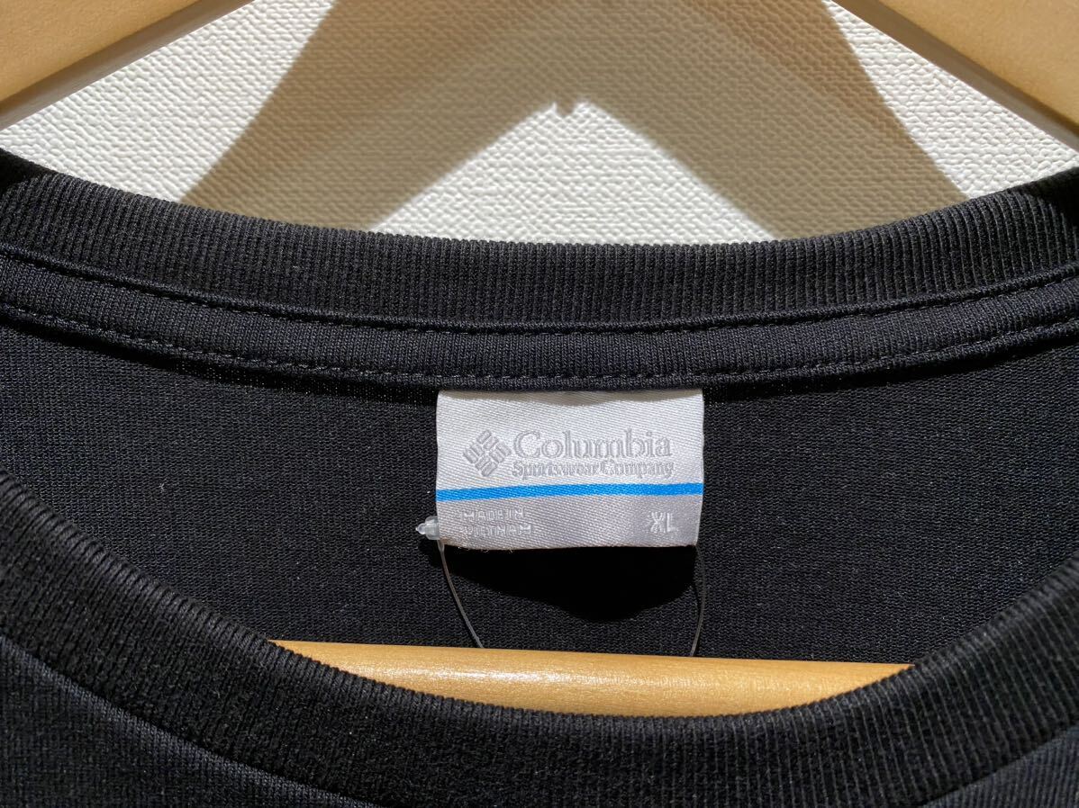 ★ 24SS Columbia コロンビア メンズ Tシャツ ミラーズクレストグラフィックショートスリーブティー sizeXL ブラック 新品未使用タグ付
