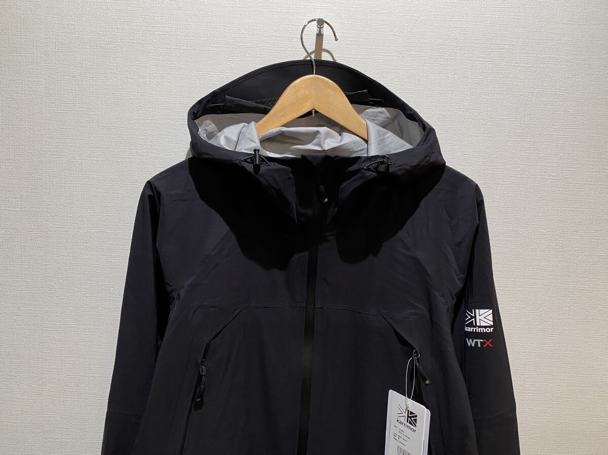 ★ 24SS カリマー Karrimor ナイロンパーカー WTX LT rain jkt レインジャケット sizeM ブラック 新品未使用タグ付き パッカブル ②