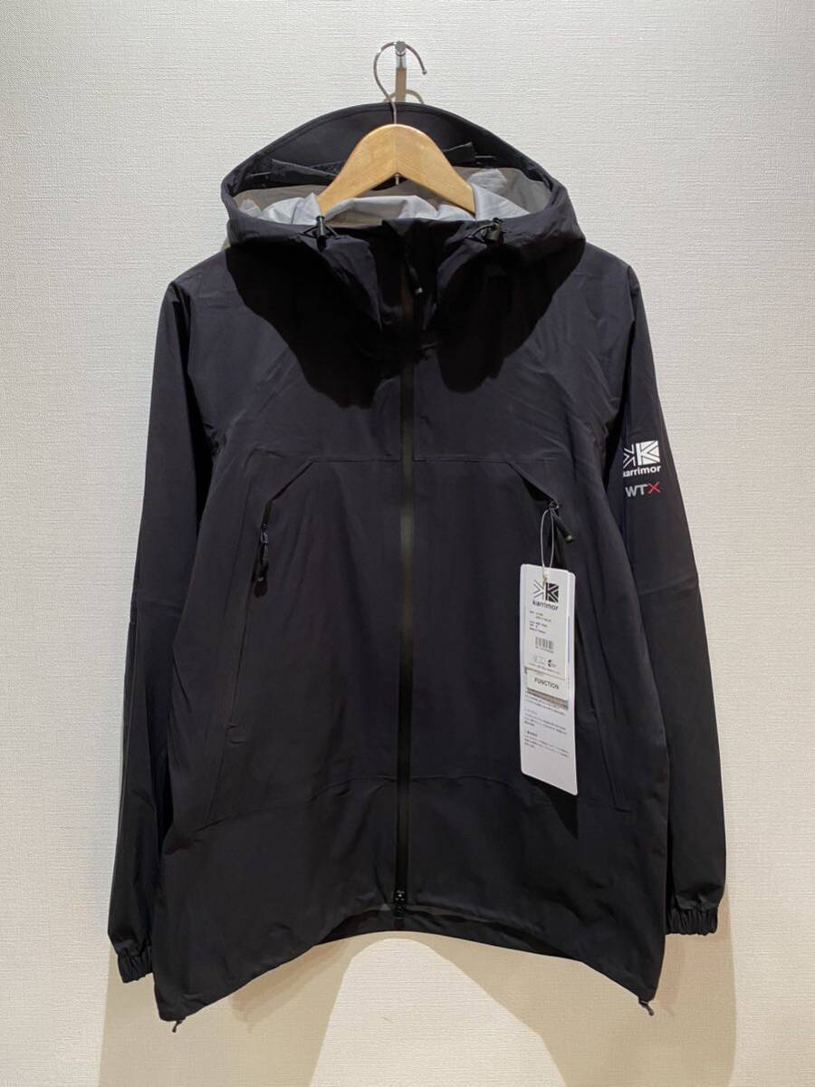 ★ 24SS カリマー Karrimor ナイロンパーカー WTX LT rain jkt レインジャケット sizeM ブラック 新品未使用タグ付き パッカブル ②