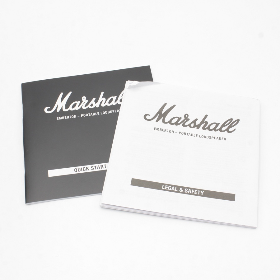 [ прекрасный товар / стандартный товар ]Marshall Emberton беспроводной портативный динамик черный Bluetooth Marshall en Barton корпус 