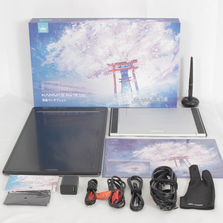 【美品】HUION Kamvas Pro16 2.5k 豪華版 GT1602-JP-PSE 15.8インチ 液晶ペンタブレット フイオン 本体_画像1