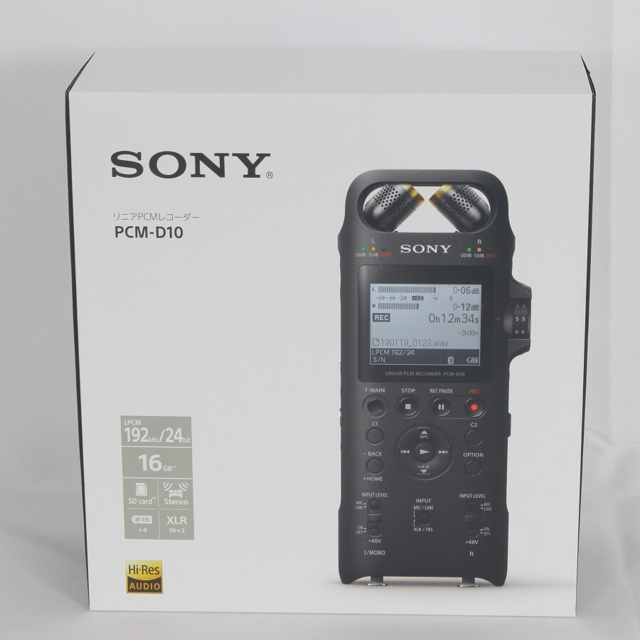【新品】SONY PCM-D10 16GB リニアPCMレコーダー ハイレゾ録音対応 XLR/TRSコンボジャック バランス入力対応 ソニー 本体_画像1