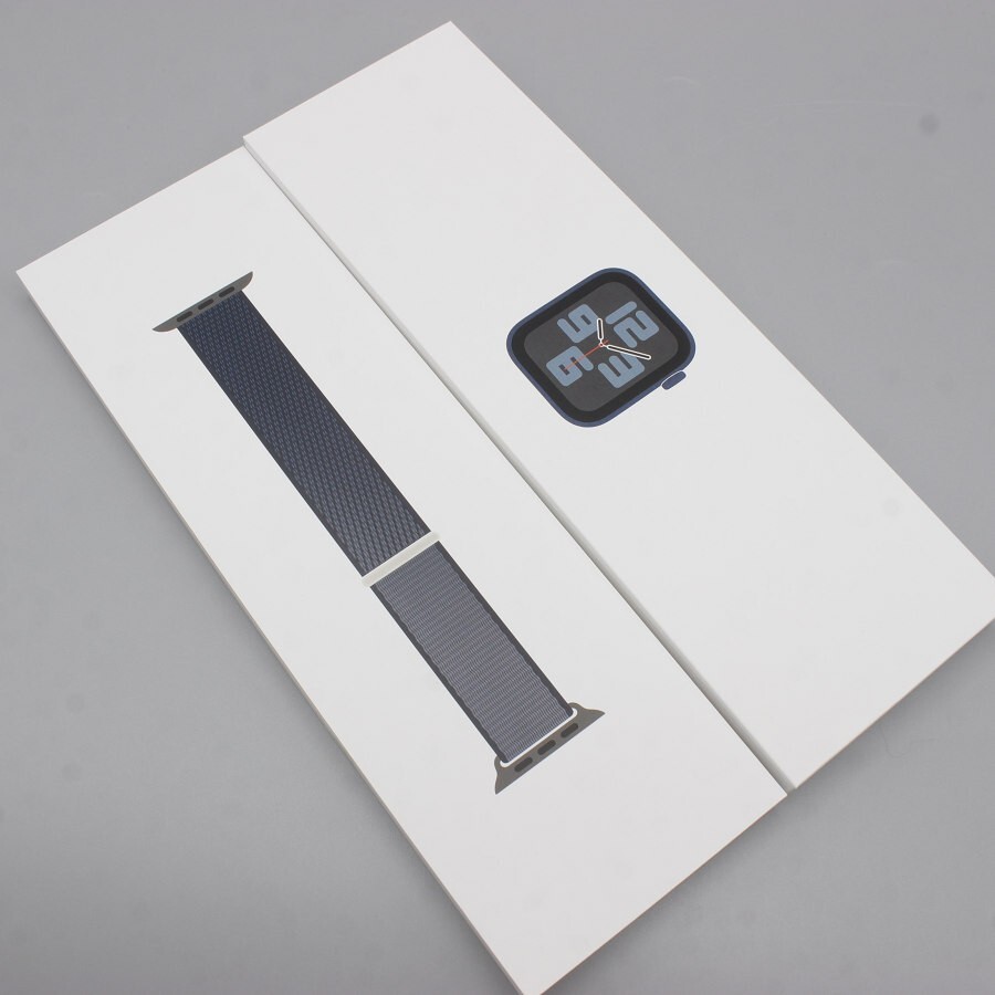 【新品未開封】Apple Watch SE 第2世代 44mm GPS MREA3J/A ミッドナイトアルミニウム/ミッドナイトスポーツループ アップルウォッチ 本体_画像2