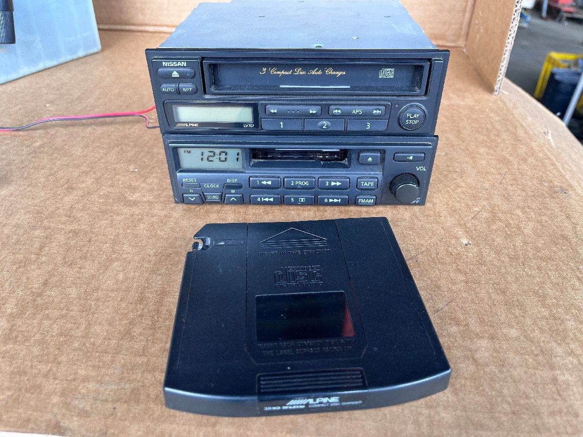 * Nissan оригинальная опция Alpine 3 полосный CD changer кассетная дека LV707*