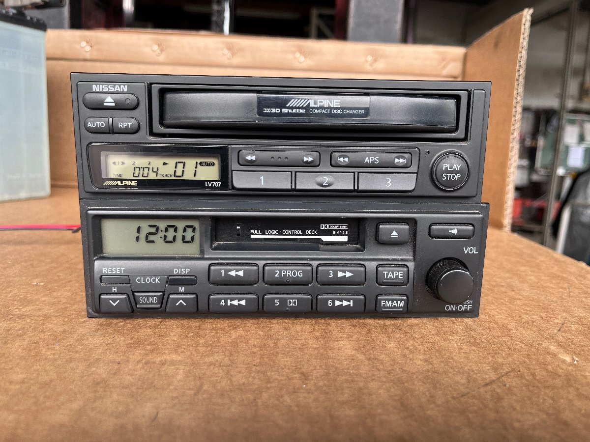 * Nissan оригинальная опция Alpine 3 полосный CD changer кассетная дека LV707*