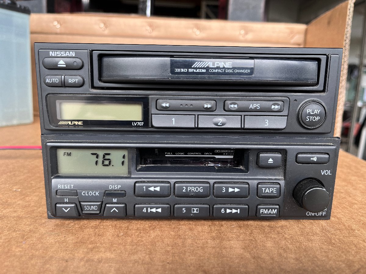 * Nissan оригинальная опция Alpine 3 полосный CD changer кассетная дека LV707*