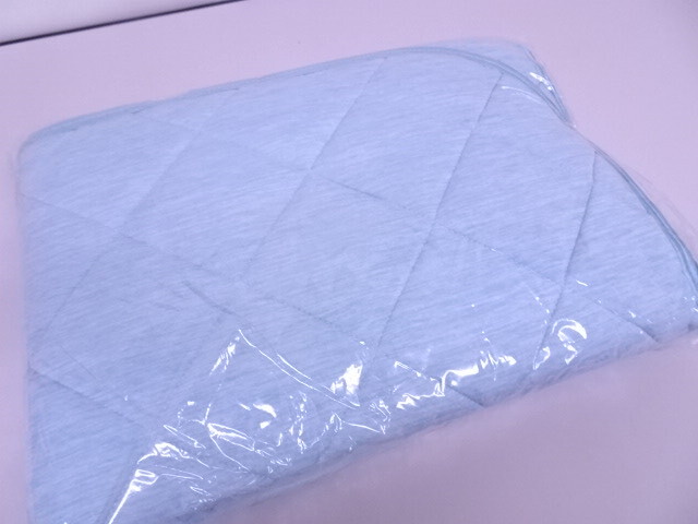 f 新品 未使用品 西川 nishikawa シングルサイズ アイスプラス ひんやり接触冷感 敷きパッド 枕パッド セット《日本製》ブルー 100-205cm_画像6