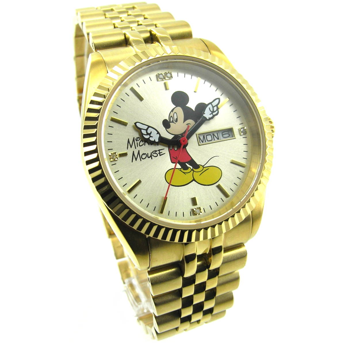 ディズニー 腕時計 ミッキーマウス ラグジュアリータイプ mk-gold_画像2