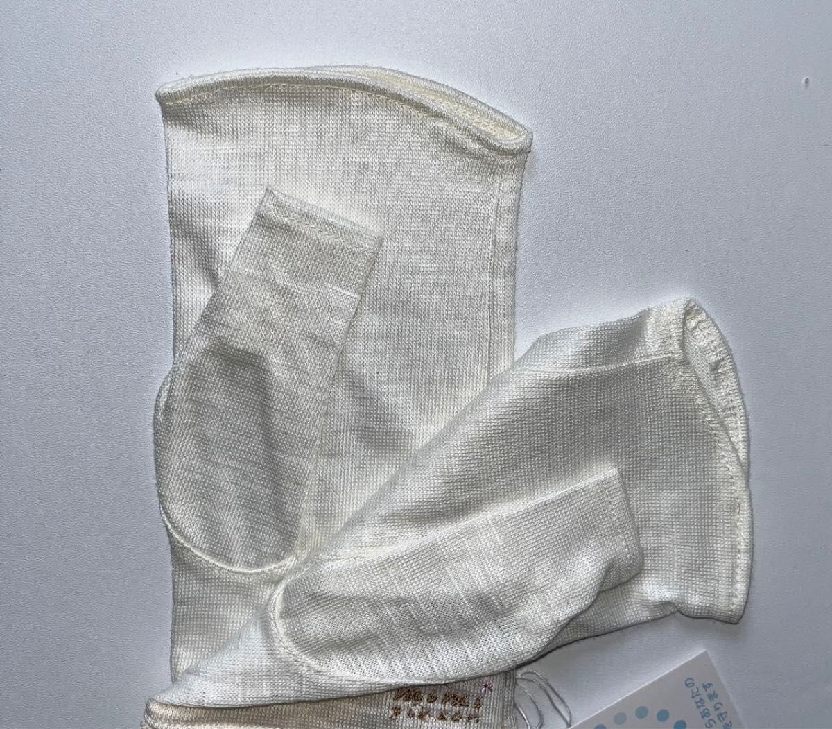 ミミパンソン　 アームカバー　UV   ショート　手袋　指なし　犬模様　麻100％（甲部）　日本製　新品未使用品　