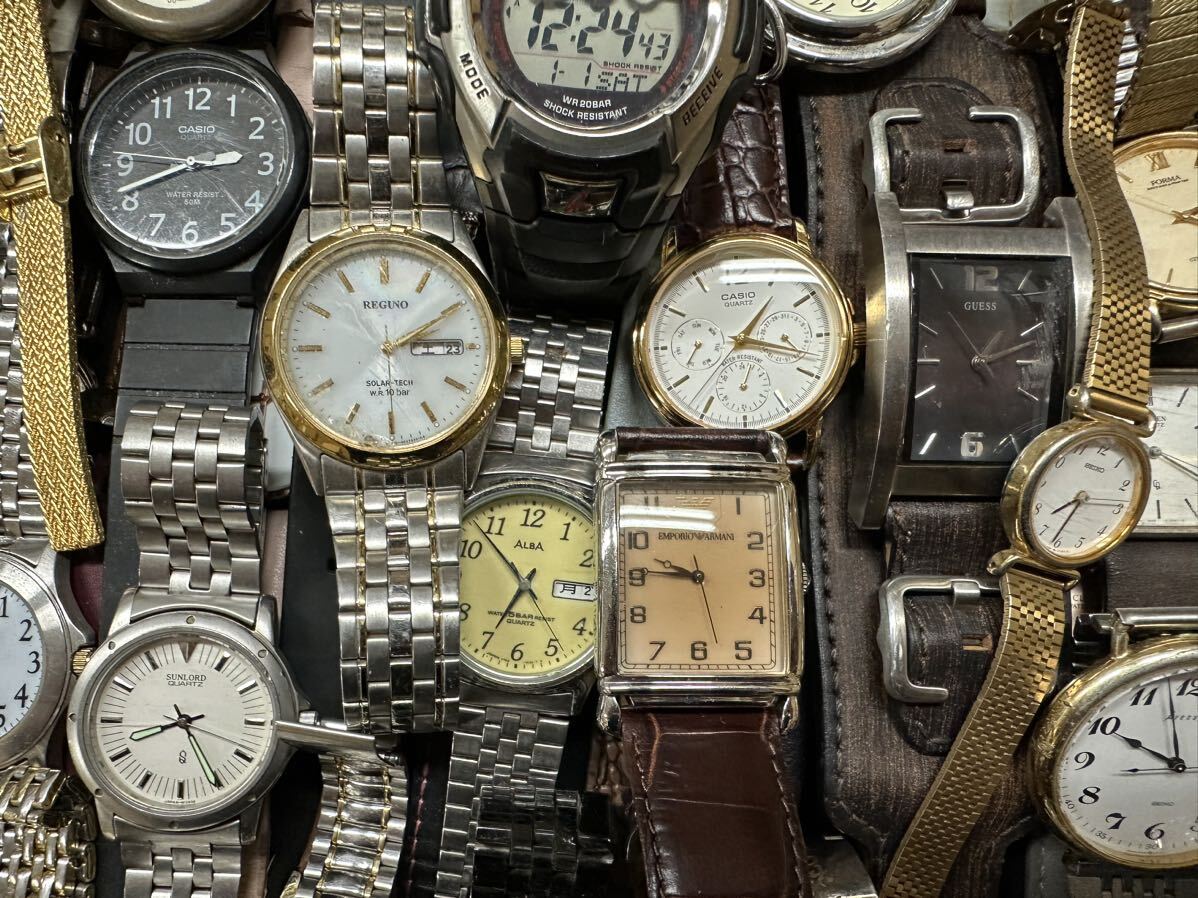 腕時計 大量 約400点 セット まとめて 時計 SEIKO CITIZEN CASIO Vivienne Westwood ARMANI REGUNO JUNCTION ALBA FOSSIL 等 ジャンク F223_画像6