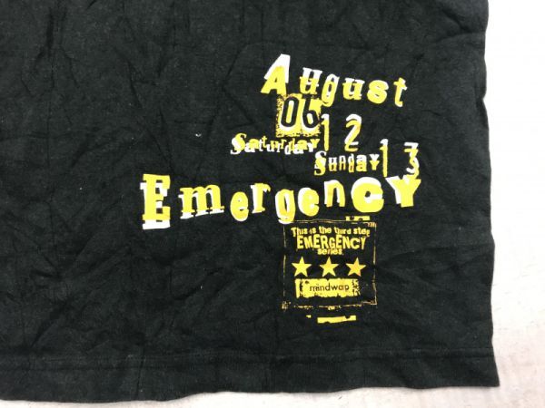 SUMMER SONIC 2000 初回 初開催 サマソニ サマーソニック フェス イベント グッズ 半袖Tシャツ カットソー メンズ M 黒_画像3
