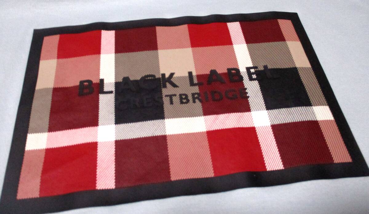 激レア特大サイズ LL 美品 ブラックレーベルクレストブリッジ BLACKLABEL CRESTBRIDGE CBチェックBOXプリントデザイン Tシャツ