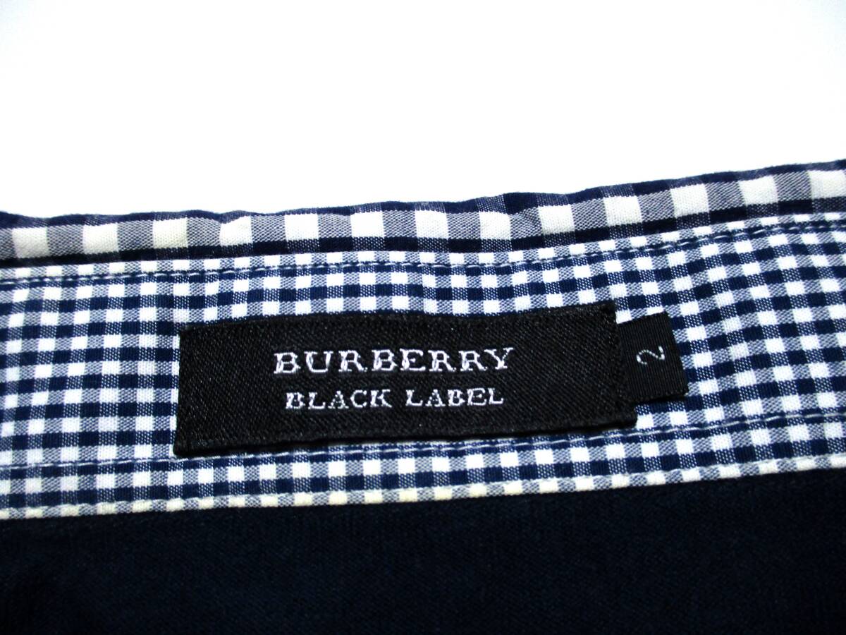 バーバリーブラックレーベル BURBERRY BLACK LABEL ホース刺繍 襟 バーバリーブラックレーベル BURBERRY BLACK LABEL ホース刺繍 襟