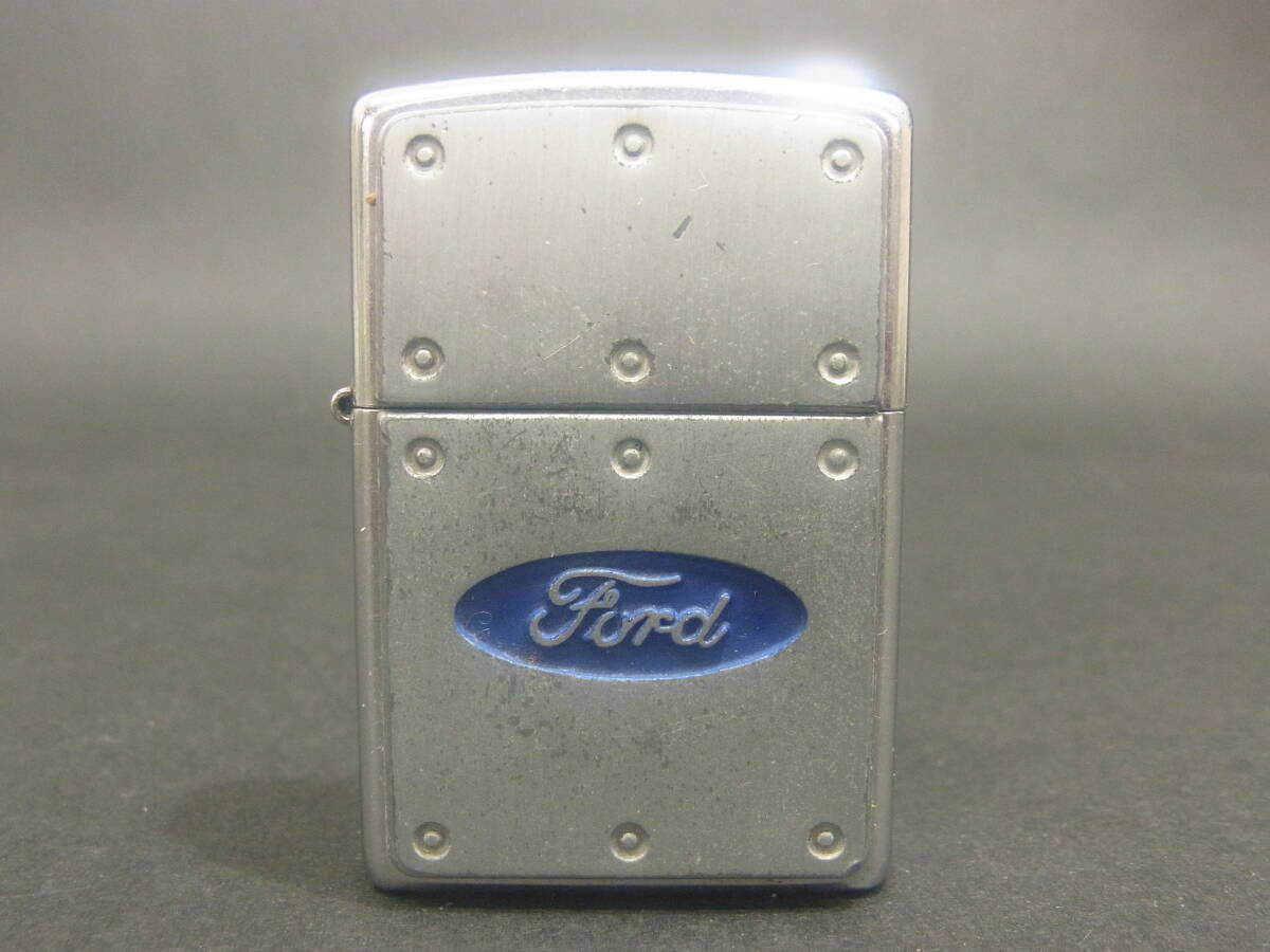 (AK1) Zippo Ford 立体メタル コラボ ジッポ フォード アメリカン 車 企業 _画像2