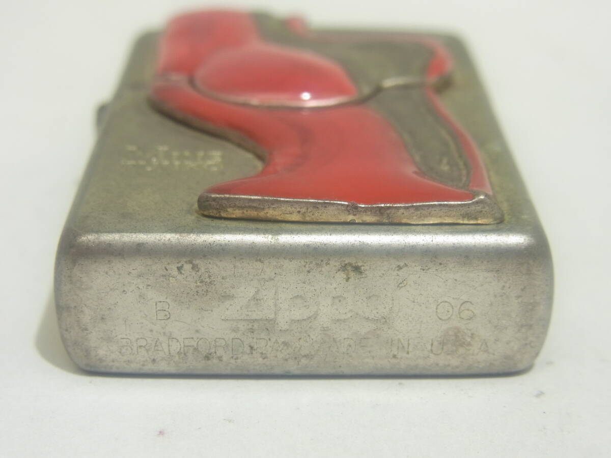 (QQ2) 超希少 ZIPPO 峰不二子 バストアップ ピンク 立体メタル 張り ルパン三世 不二子 コレクション スペシャルエディション ジッポ_画像7