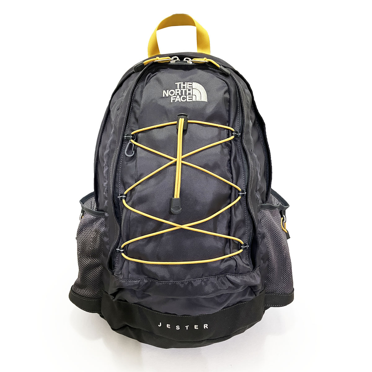 ザ ノースフェイス ジェスター バックパック グレー イエロー THE NORTH FACE JESTER 正規品 本物 美品 アウトドア トラベル カジュアル_画像1