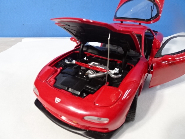 PK-59/KYOSHO京商 MAZDAマツダ RX-7 FD ミニカー 1/18 レッド 模型ホビー 車コレクション マニア 乗用車コレクター_画像9