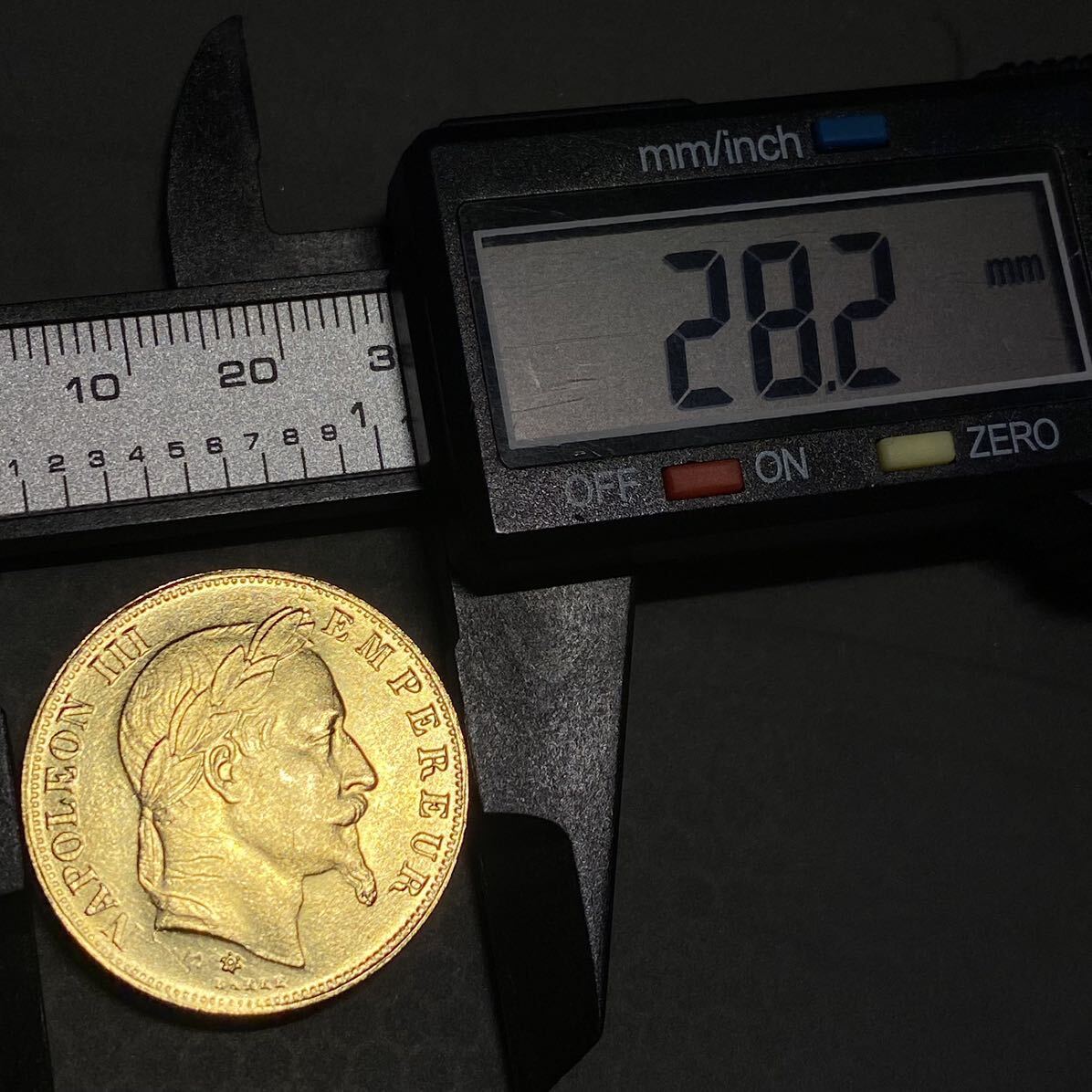 ナポレオン3世 金貨 フランス 古銭 50フラン 1859年 約11.62g イエローゴールド コレクション _画像7