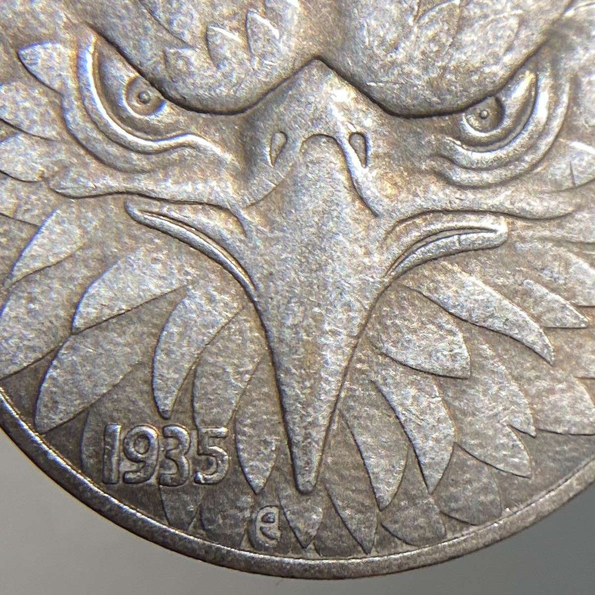 アメリカ古銭　約5.55g イーグル　1935S 5セント銀貨　チャレンジコイン　ゴルフマーカー　コイン　アンティーク　ホーボー_画像3