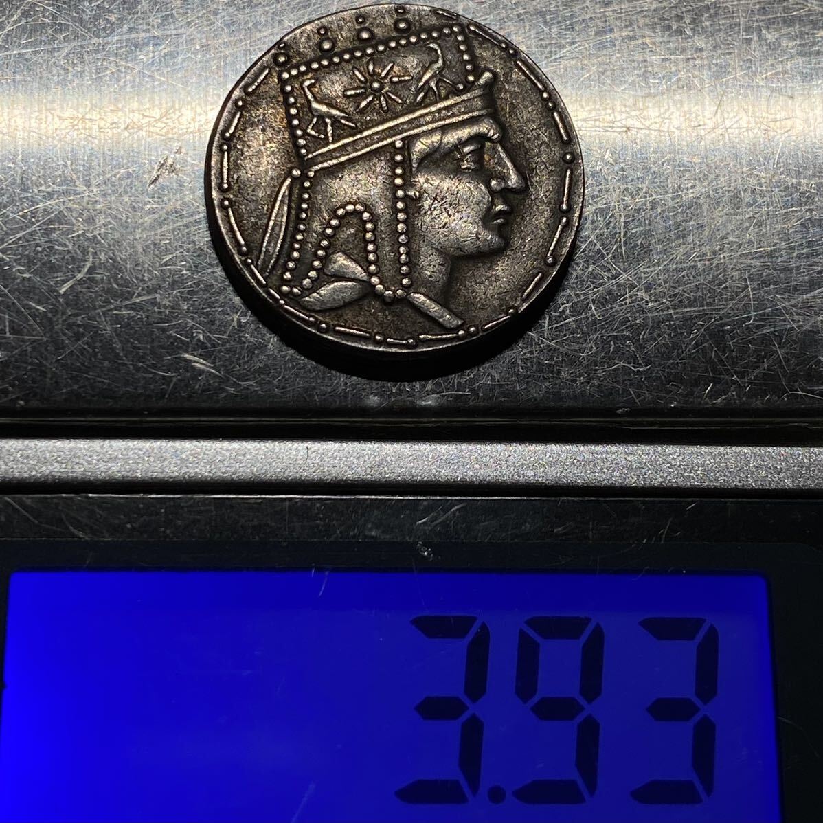 古代ローマ帝国古銭　貿易専用銀貨　約3.93g 稀少・前期タイプ　硬貨コインコレクション_画像9