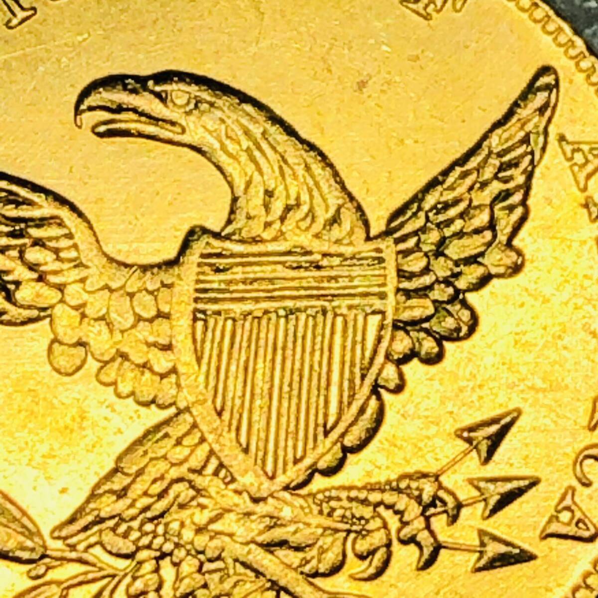 金貨　1834年　5ドル　クラシックヘッド イーグル リバティ アメリカ　重さ約4.36g 古銭 自由の女神 コイン _画像5