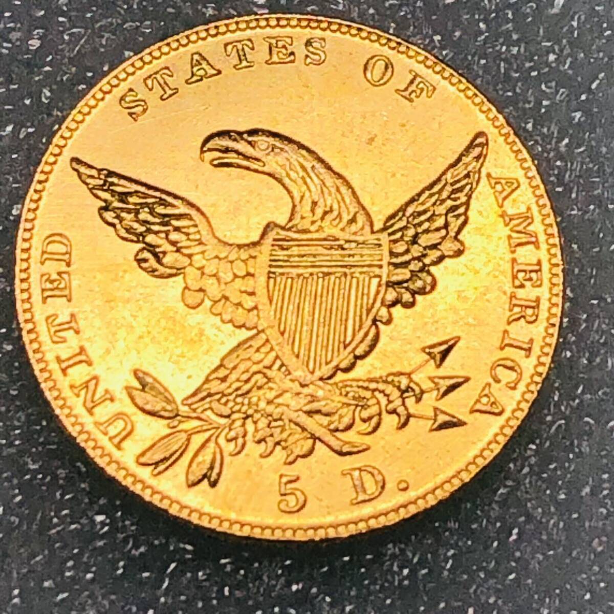 金貨　1834年　5ドル　クラシックヘッド イーグル リバティ アメリカ　重さ約4.36g 古銭 自由の女神 コイン _画像4