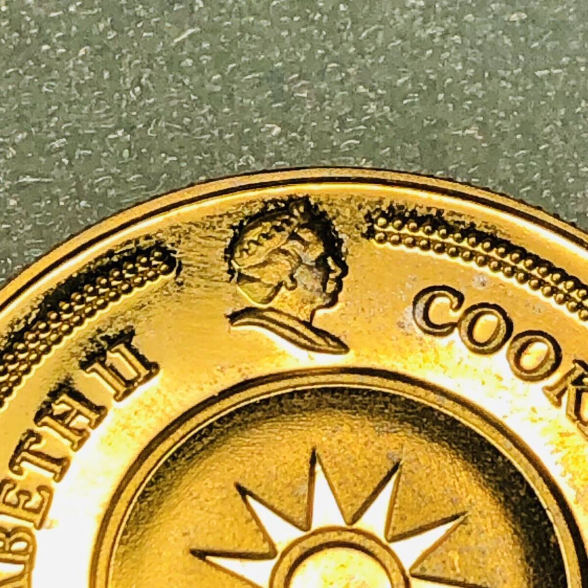 イギリス 硬貨 コイン 記念金貨 クック諸島 女王像 約29.06g_画像4
