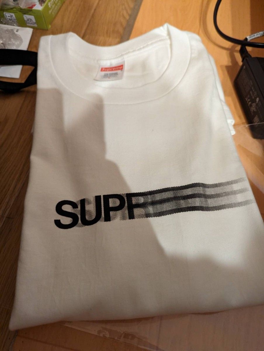 Supreme Motion Logo Tee  White 23SS