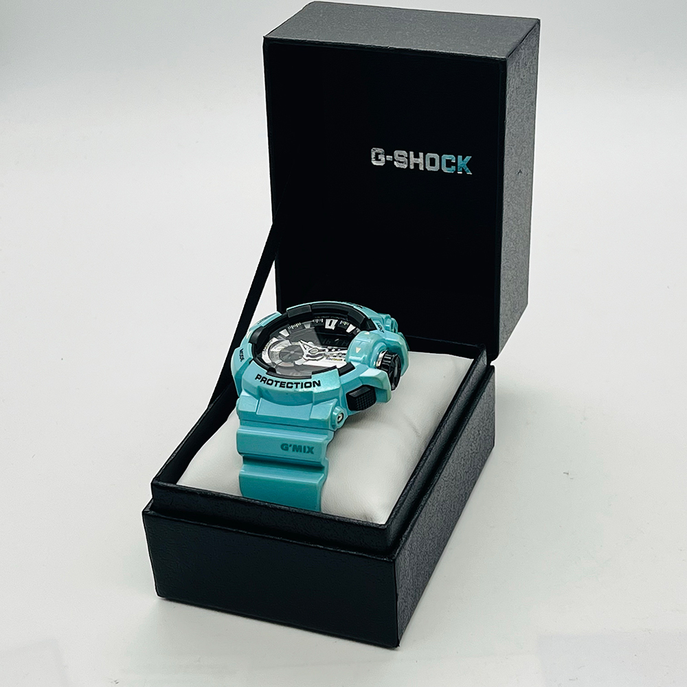 CASIO G-SHOCK G*MIX GBA-400-2CJF Casio G shock Bluetooth smartphone link light blue wristwatch used operation goods 