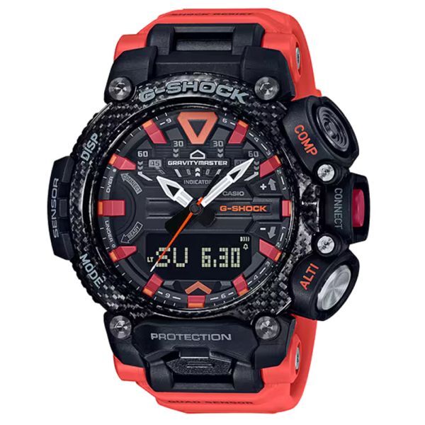 未使用 CASIO カシオ G-SHOCK Gショック GR-B200-1A9JF MASTER OF G-AIR GRAVITYMASTER Bluetooth カーボンコアガード アナデジ 腕時計_画像1