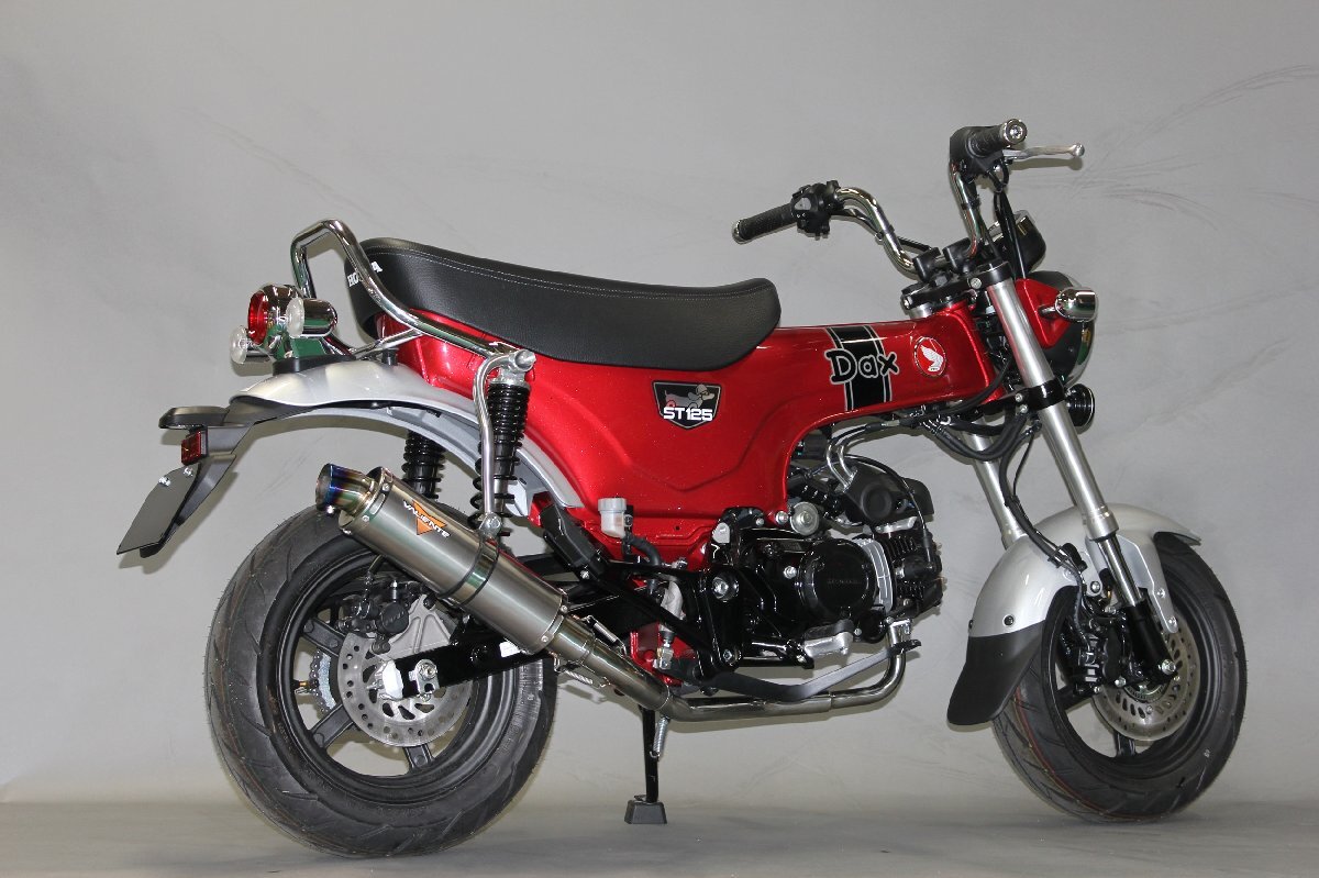 DAX125 バイクマフラー 8BJ-JB04 スパルタ チタンソリッド ダウンタイプ マフラー ホンダ バイク用品 バイクパーツ フルエキ v-201-sp20_画像7