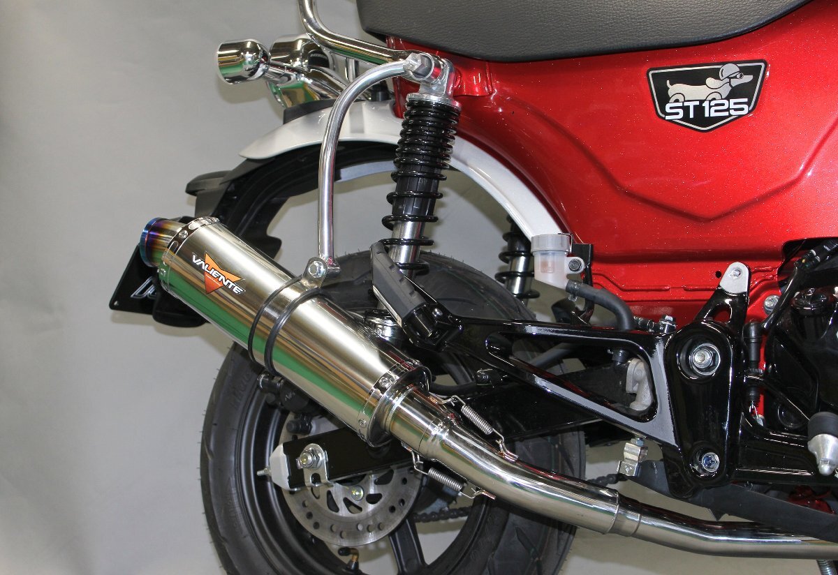 DAX125 バイクマフラー 8BJ-JB04 スパルタ SUS ステンレス ダウンタイプ マフラー ホンダ バイク用品 バイクパーツ フルエキ v-202-sp20_画像1