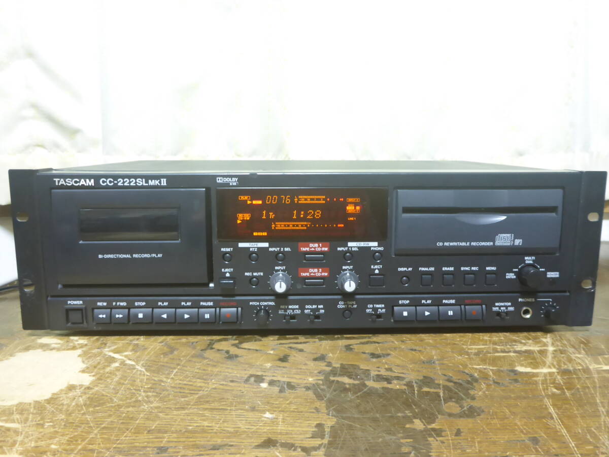 TASCAM CC-222SLmkⅡ business use CD cassette recorder Tascam 