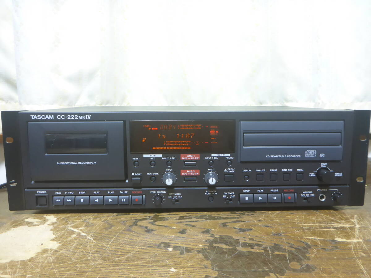 TASCAM CC-222mkⅣ business use CD cassette recorder Tascam 1